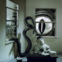 Micro Tempus Software,1988 – Sculpture in plasticine, painting, for photo shoot